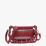 Jen & Co. - M2226CR Jessica Clear Crossbody w/ Chain by Jen & Co. at Confetti Gift and Party Tuscaloosa Alabama