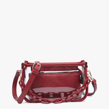 Jen & Co. - M2226CR Jessica Clear Crossbody w/ Chain by Jen & Co. at Confetti Gift and Party Tuscaloosa Alabama