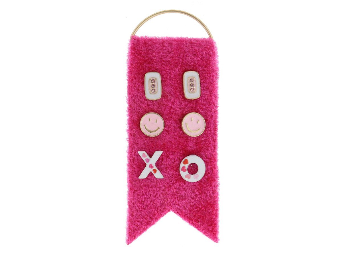 Kids 3 Stud Set Earrings - Valentines Theme by Jane Marie at Confetti Gift and Party Tuscaloosa Alabama