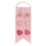 Kids 3 Stud Set Earrings - Valentines Theme by Jane Marie at Confetti Gift and Party Tuscaloosa Alabama