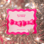 Kitsch Bow Earrings | Pink by Sunshine Studios at Confetti Gift and Party Tuscaloosa Alabama