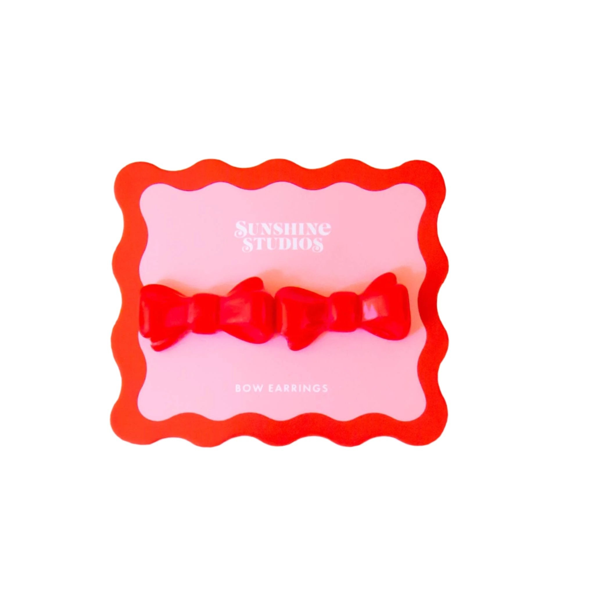 Kitsch Bow Earrings - Red by Sunshine Studios at Confetti Gift and Party Tuscaloosa Alabama