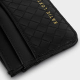 Nova Woven Texture Cardholder - Black