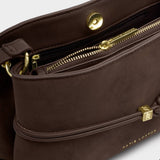 Lori Crossbody Bag - Bitter Chocolate Suedette