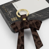 Bow-Tiful Boxed Keyring - Chocolate Leopard