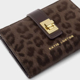 Orin Twist Lock Purse - Chocolate Leopard