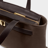 Orin Top Handle Crossbody Bag - Bitter Chocolate Suedette / Bitter Chocolate