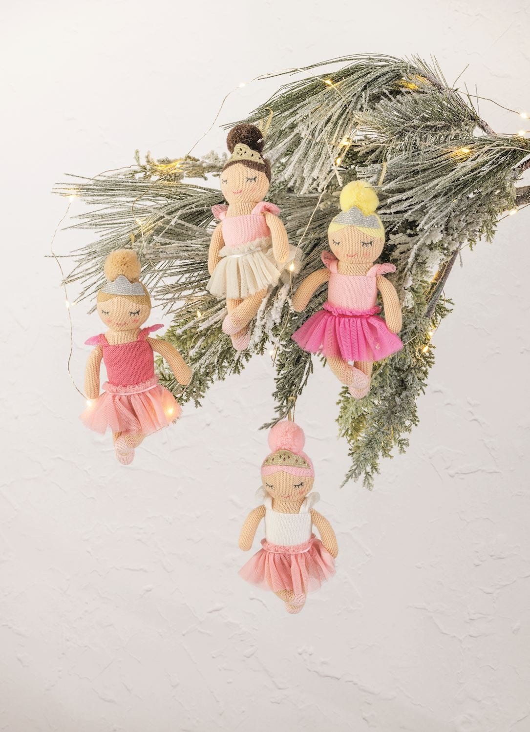 Knit Ballerina Ornament Dolls by Mud Pie at Confetti Gift and Party Tuscaloosa Alabama