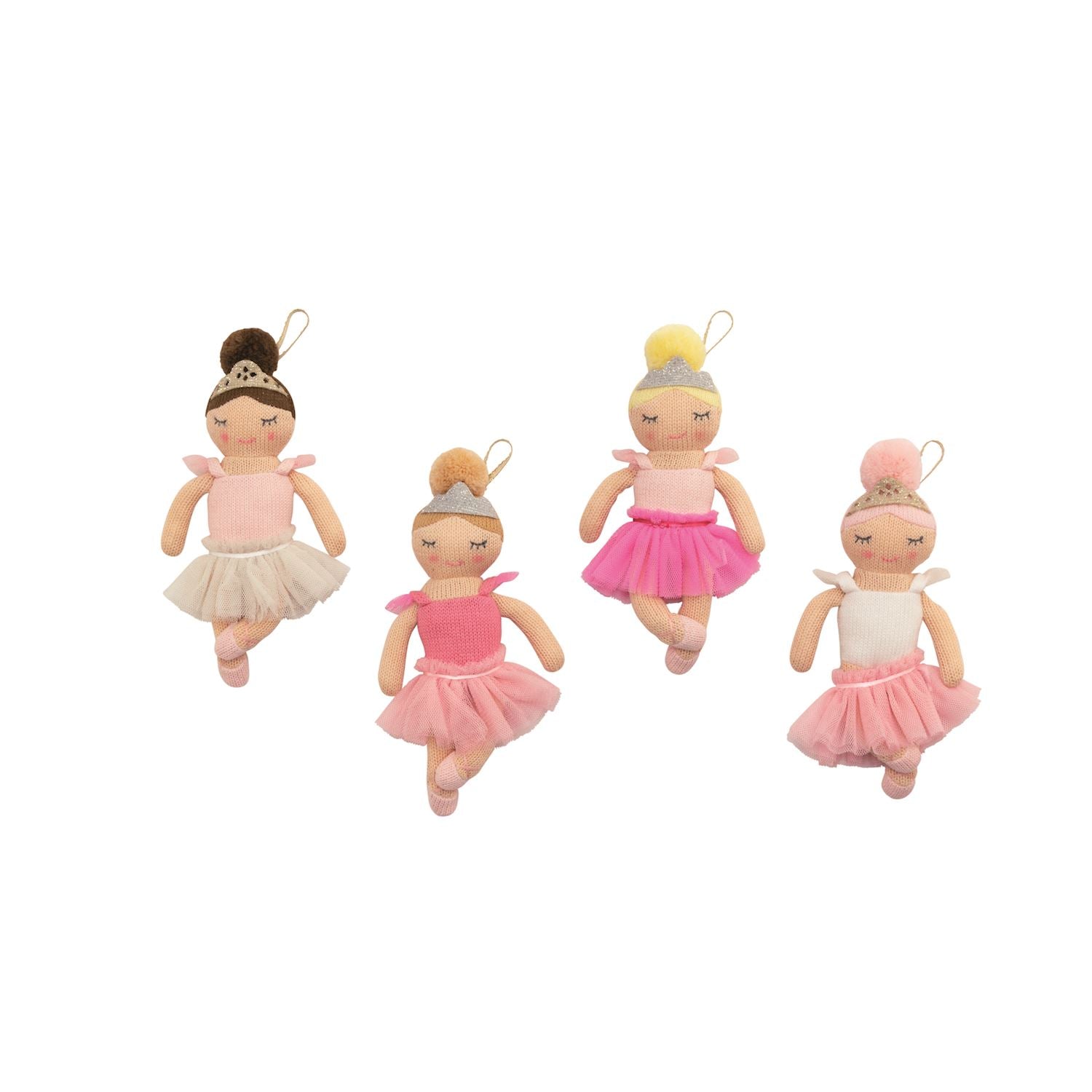 Knit Ballerina Ornament Dolls by Mud Pie at Confetti Gift and Party Tuscaloosa Alabama