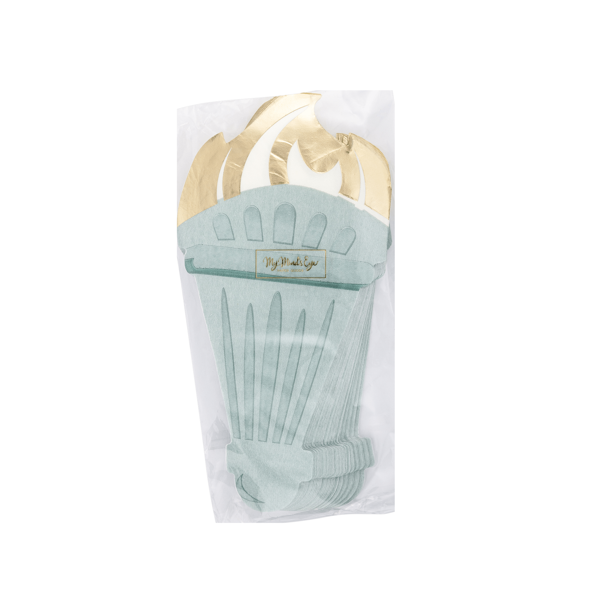 Lady Liberty Shaped Paper Dinner Napkin by My Mind’s Eye at Confetti Gift and Party Tuscaloosa Alabama