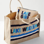 "LAKE WEKEEND" BEACH BAG by Shiraleah at Confetti Gift and Party Tuscaloosa Alabama