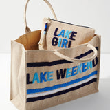 "LAKE WEKEEND" BEACH BAG by Shiraleah at Confetti Gift and Party Tuscaloosa Alabama