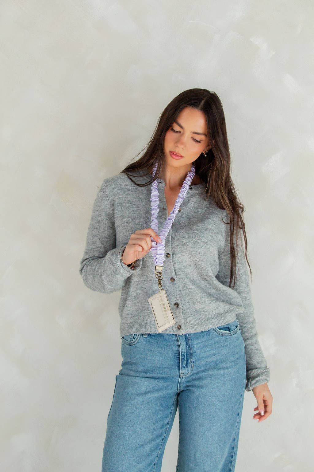 Lavender Dreams Satin Lanyard by Shop Andi at Confetti Gift and Party Tuscaloosa Alabama