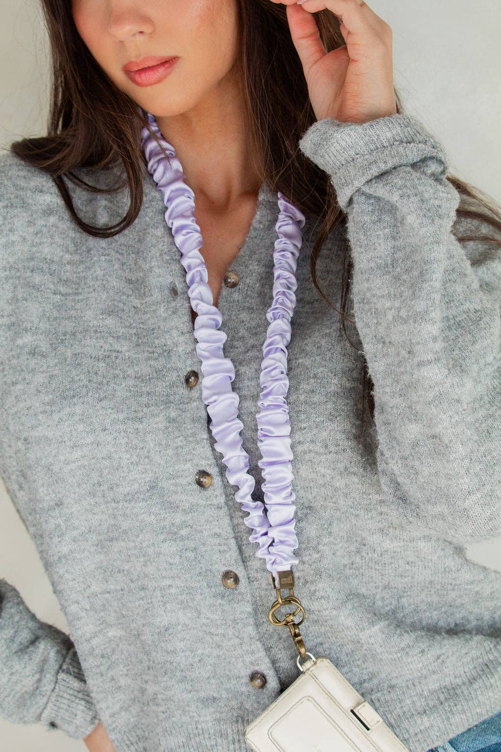 Lavender Dreams Satin Lanyard by Shop Andi at Confetti Gift and Party Tuscaloosa Alabama