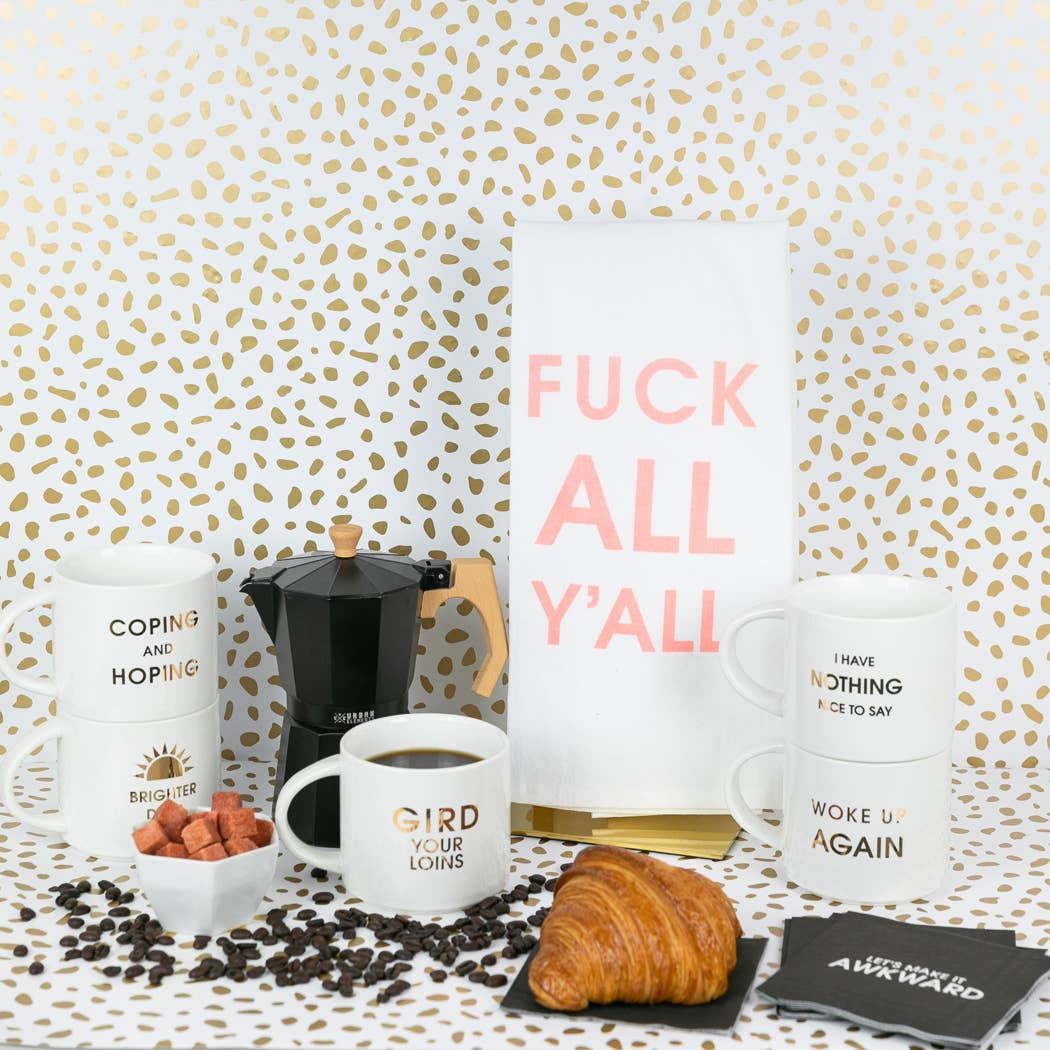 Let's Make It Awkward - Cocktail Napkins by Chez Gagné at Confetti Gift and Party Tuscaloosa Alabama