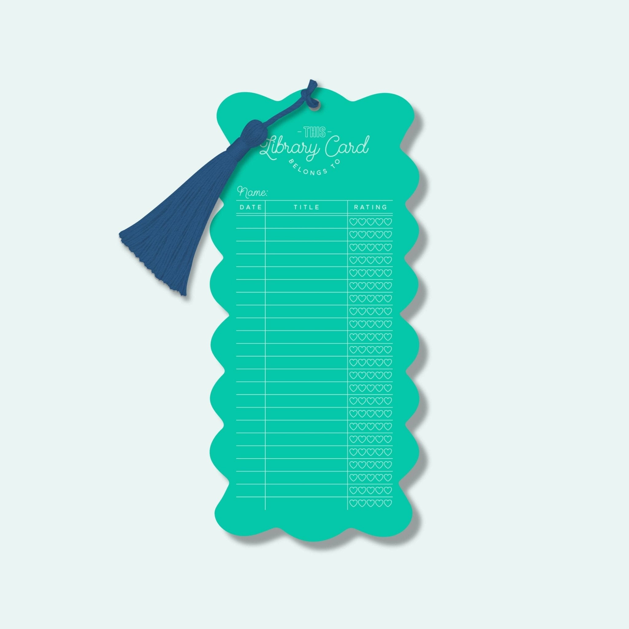 Library Card Bookmark with Tassel | Choose your Color by Cleary Lane at Confetti Gift and Party Tuscaloosa Alabama