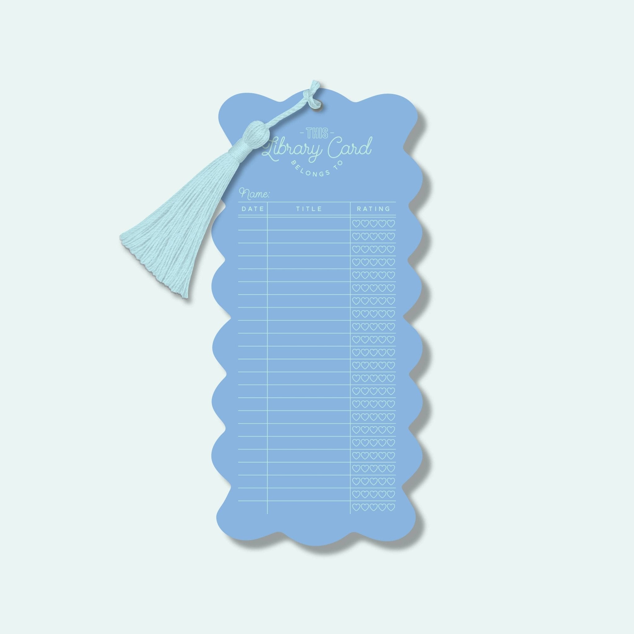 Library Card Bookmark with Tassel | Choose your Color by Cleary Lane at Confetti Gift and Party Tuscaloosa Alabama