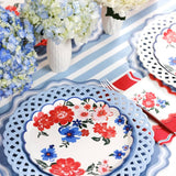 Light Blue Basketweave Paper Dinner Plates by Gatherings by Curated Paperie at Confetti Gift and Party Tuscaloosa Alabama