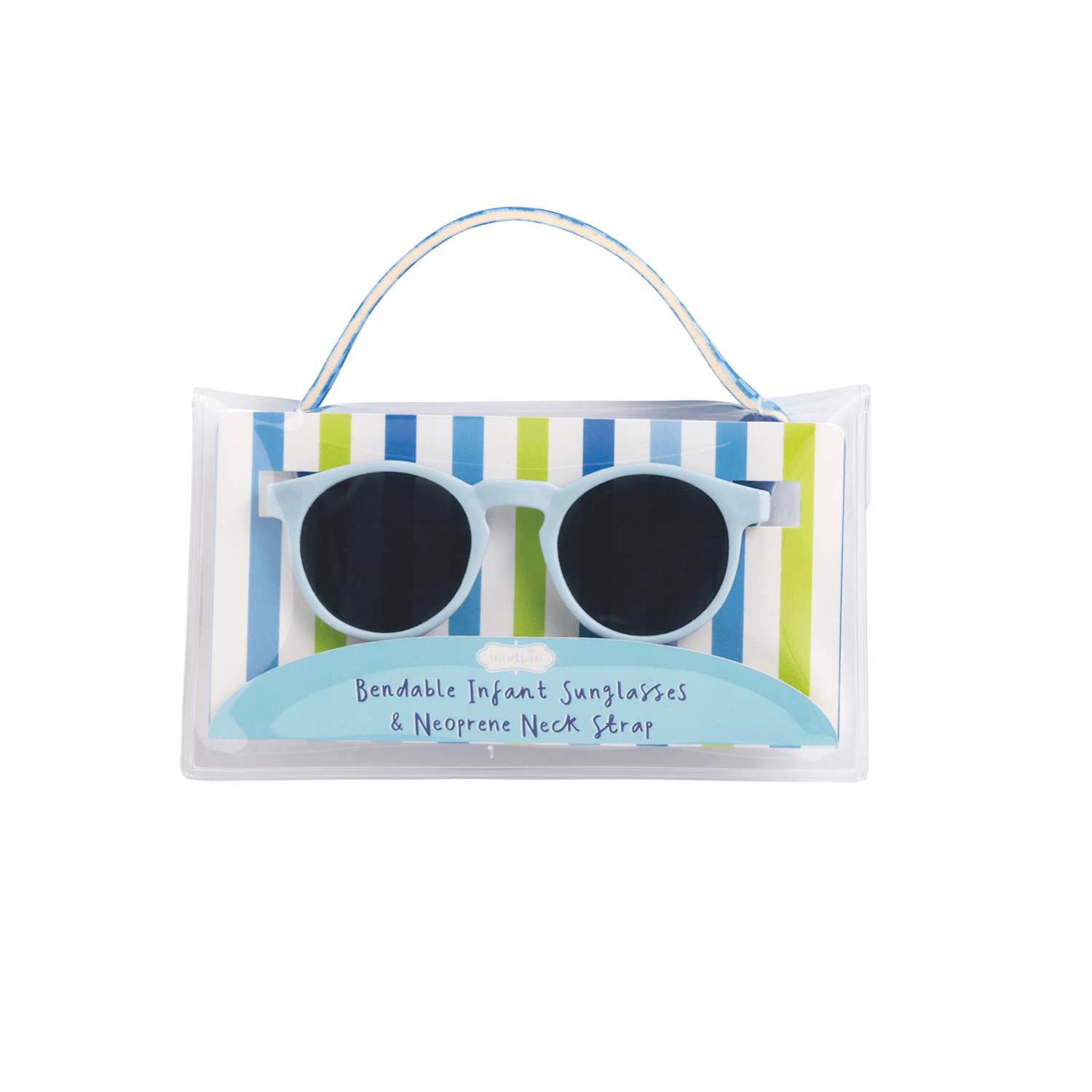 Light Blue Boy Bendable Baby Sunglasses by Mud Pie at Confetti Gift and Party Tuscaloosa Alabama