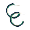 Lillian Crystal Threaded Beads Hoop by Ink + Alloy at Confetti Gift and Party