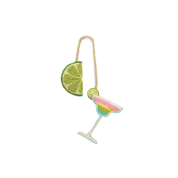 Lime & Margarita Beaded Bag Charm by Shiraleah at Confetti Gift and Party Tuscaloosa Alabama