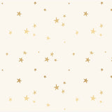 Punch Studio Magical Stars Metallic Gift Wrap Roll featuring gold stars on ivory background, 30" x 120".