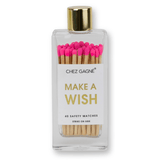 Make A Wish Matches - Glass Bottle Matchsticks - Bright Pink by Chez Gagné at Confetti Gift and Party Tuscaloosa Alabama