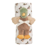 Mallard Swaddle & Rattle Set by Mud Pie at Confetti Gift and Party Tuscaloosa Alabama