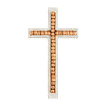 Mango Wood Decorative Cross with Bead Detail (3 Sizes) by mudpie at Confetti Gift and Party Tuscaloosa Alabama
