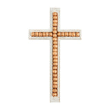 Mango Wood Decorative Cross with Bead Detail (3 Sizes) by mudpie at Confetti Gift and Party Tuscaloosa Alabama