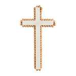 Mango Wood Decorative Cross with Bead Detail (3 Sizes) by mudpie at Confetti Gift and Party Tuscaloosa Alabama