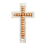 Mango Wood Decorative Cross with Bead Detail (3 Sizes) by mudpie at Confetti Gift and Party Tuscaloosa Alabama