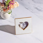 Marble Heart Frame by Mud Pie at Confetti Gift and Party Tuscaloosa Alabama