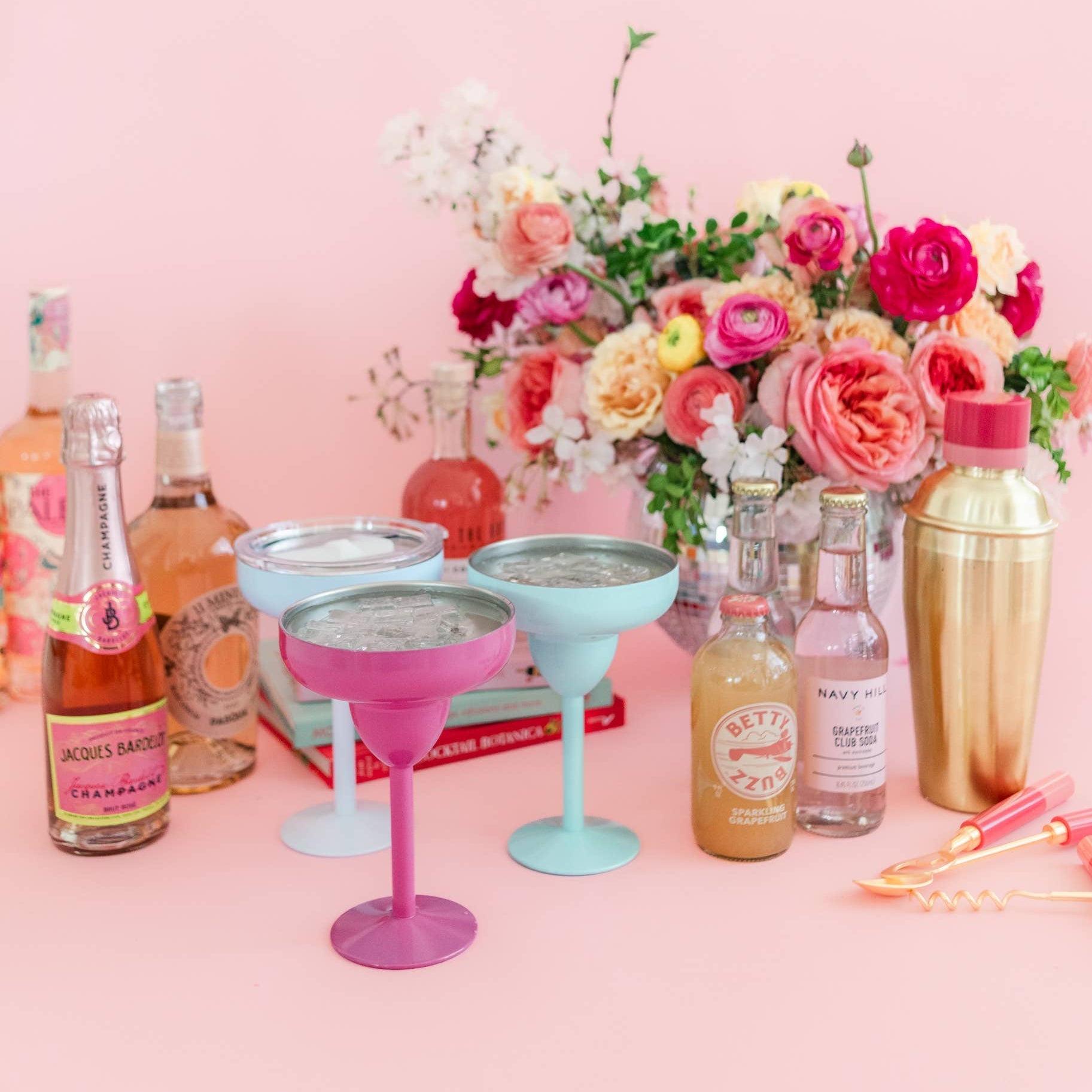 Margarita Glass with Lid by Rock Paper Scissors at Confetti Gift and Party Tuscaloosa Alabama