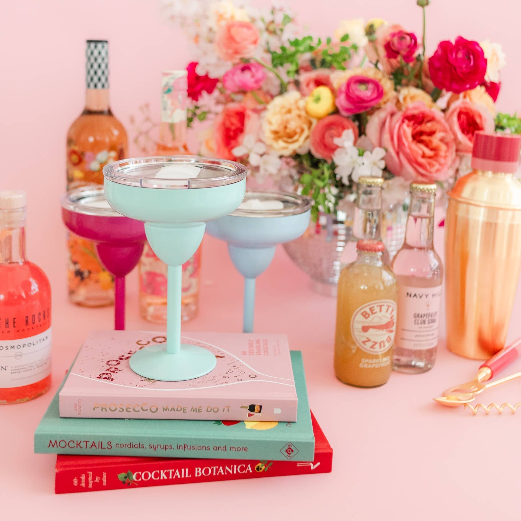 Margarita Glass with Lid by Rock Paper Scissors at Confetti Gift and Party Tuscaloosa Alabama