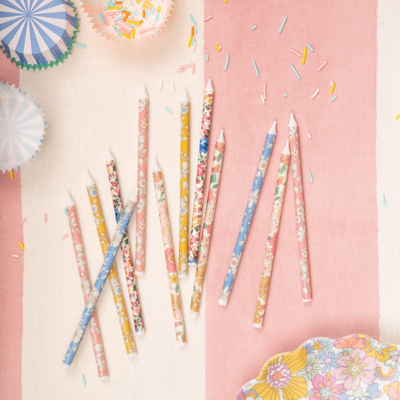 Meri Meri Liberty Print Cake Candles by Meri Meri at Confetti Gift and Party Tuscaloosa Alabama