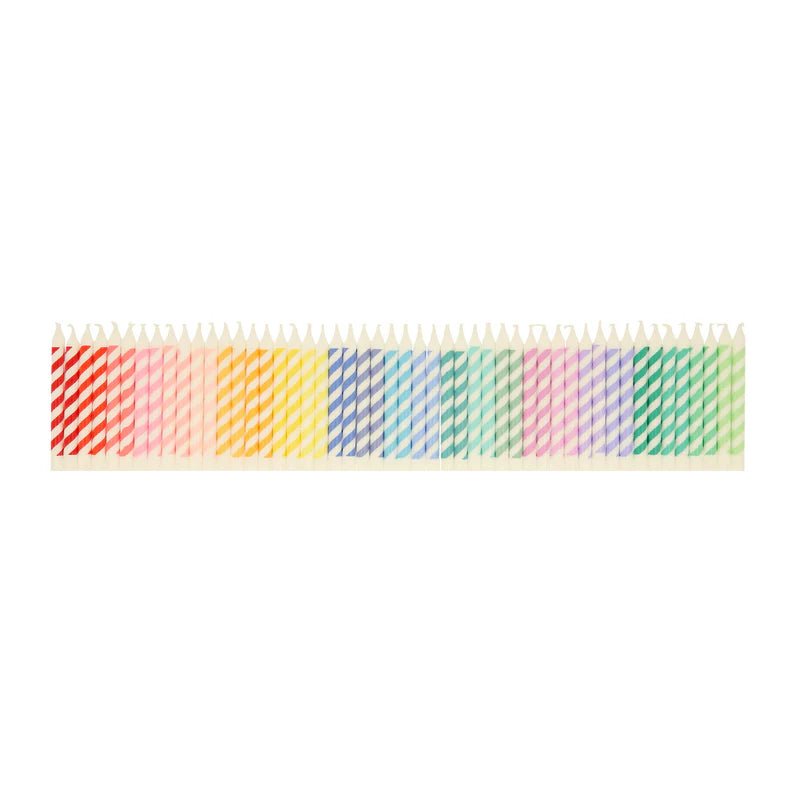 Meri Meri Rainbow Striped Mini Candles by Meri Meri at Confetti Gift and Party