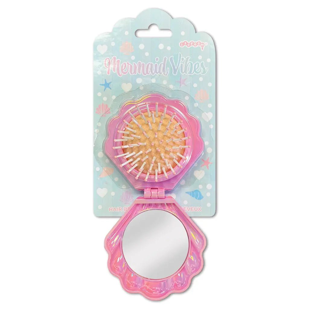 Mermaid Vibes Pop Up Shell Brush by Iscream at Confetti Gift and Party Tuscaloosa Alabama
