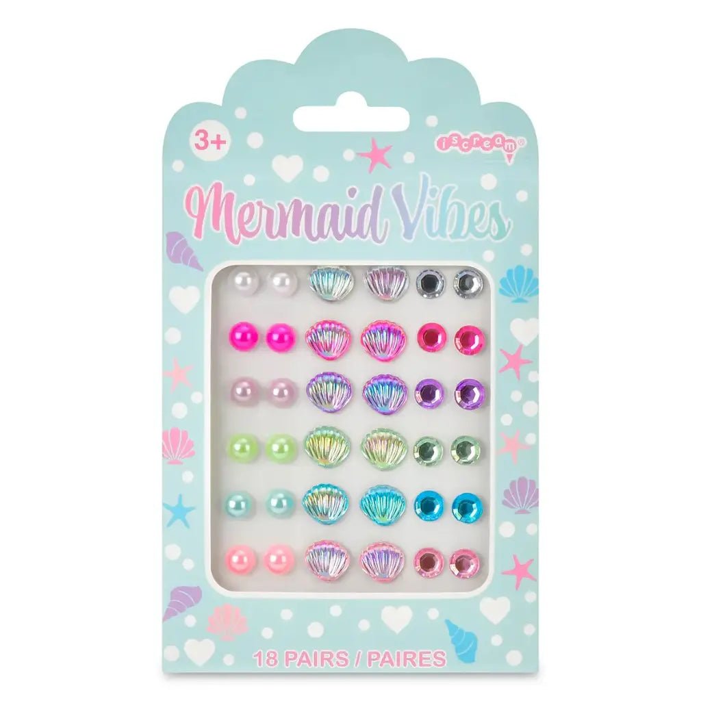 Mermaid Vibes Stick - on Earrings by Iscream at Confetti Gift and Party Tuscaloosa Alabama