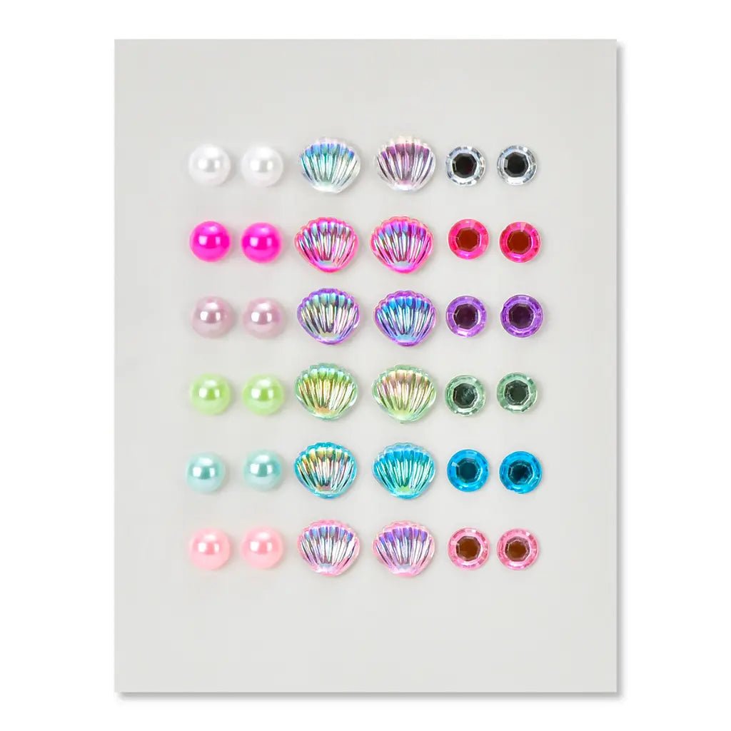 Mermaid Vibes Stick - on Earrings by Iscream at Confetti Gift and Party Tuscaloosa Alabama