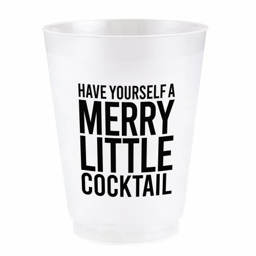 Merry Little Cocktail Frost Flex Cup by Creative Brands at Confetti Gift and Party