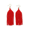 Michele Solid Beaded Fringe Earrings by Ink + Alloy at Confetti Gift and Party