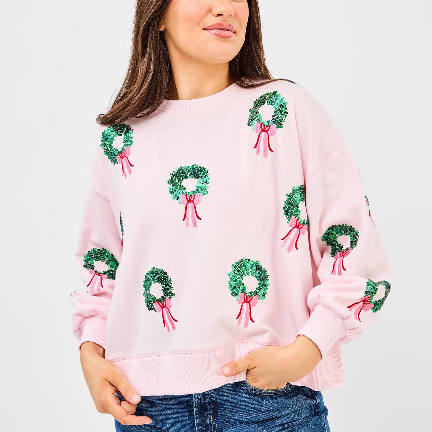 Millie Sweatshirt - Wreaths by Mary Square at Confetti Gift and Party Tuscaloosa Alabama