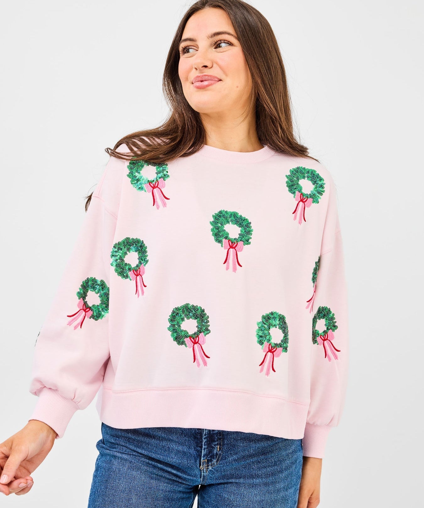 Millie Sweatshirt - Wreaths by Mary Square at Confetti Gift and Party Tuscaloosa Alabama