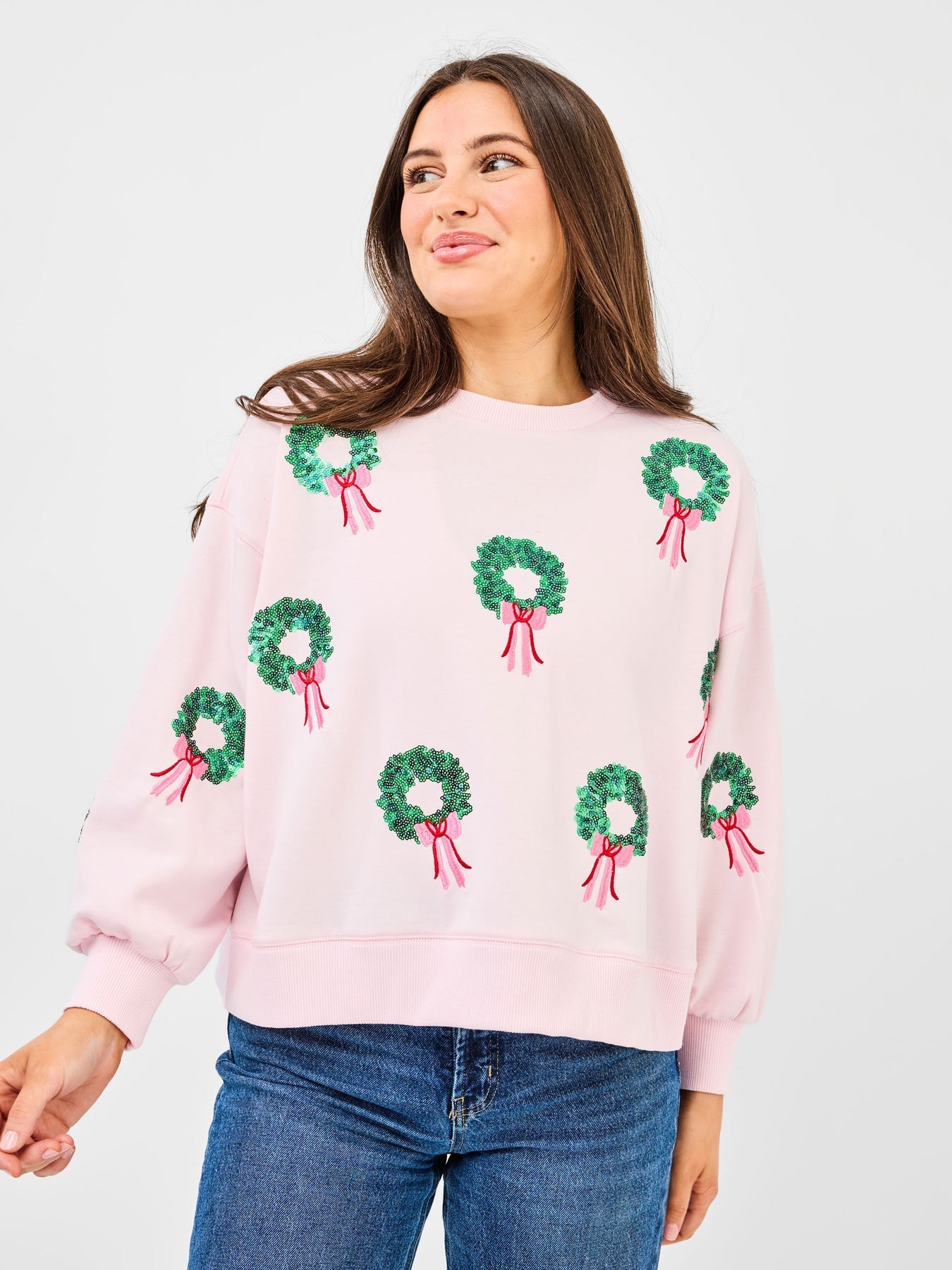 Millie Sweatshirt - Wreaths by Mary Square at Confetti Gift and Party Tuscaloosa Alabama