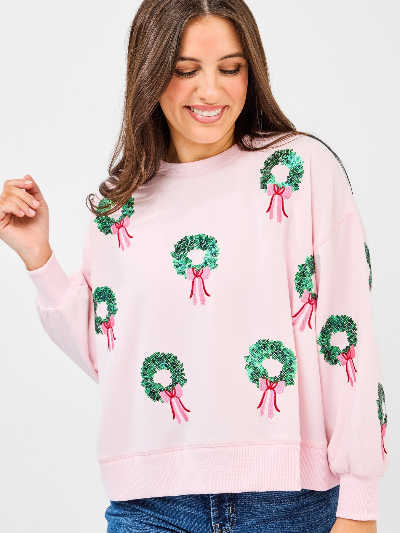 Millie Sweatshirt - Wreaths by Mary Square at Confetti Gift and Party Tuscaloosa Alabama