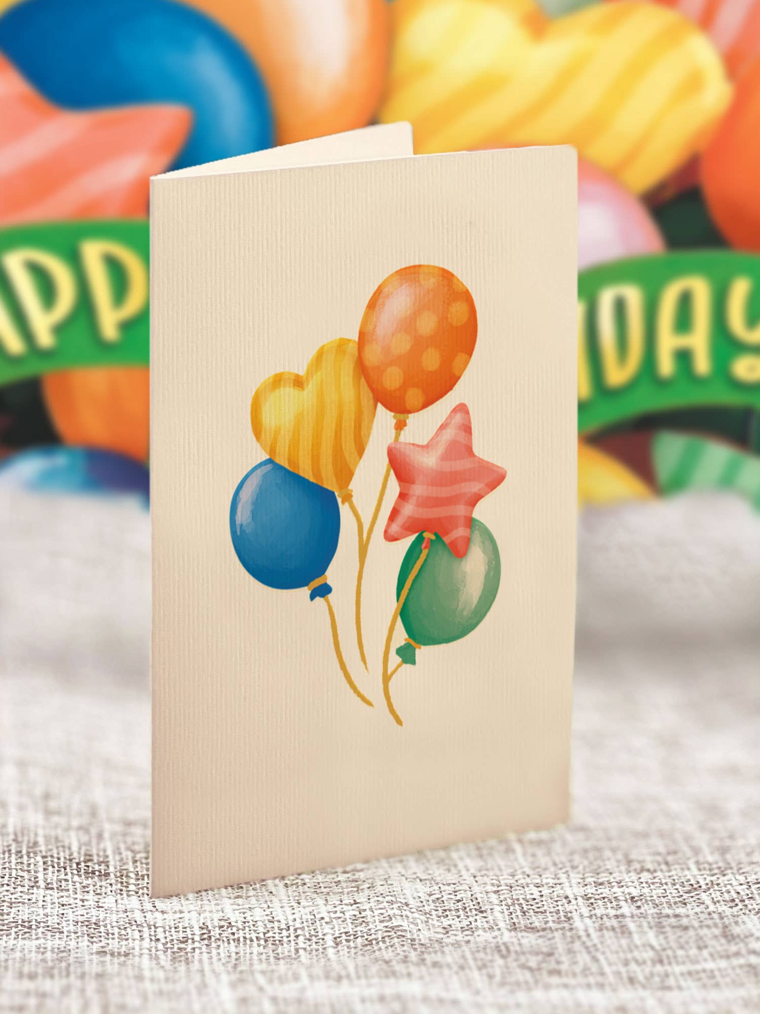 Mini Birthday Balloons Pop Up Birthday Greeting Card by FreshCut Paper LLC at Confetti Gift and Party Tuscaloosa Alabama
