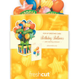Mini Birthday Balloons Pop Up Birthday Greeting Card by FreshCut Paper LLC at Confetti Gift and Party Tuscaloosa Alabama