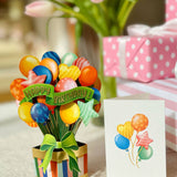 Mini Birthday Balloons Pop Up Birthday Greeting Card by FreshCut Paper LLC at Confetti Gift and Party Tuscaloosa Alabama