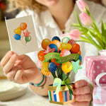Mini Birthday Balloons Pop Up Birthday Greeting Card by FreshCut Paper LLC at Confetti Gift and Party Tuscaloosa Alabama